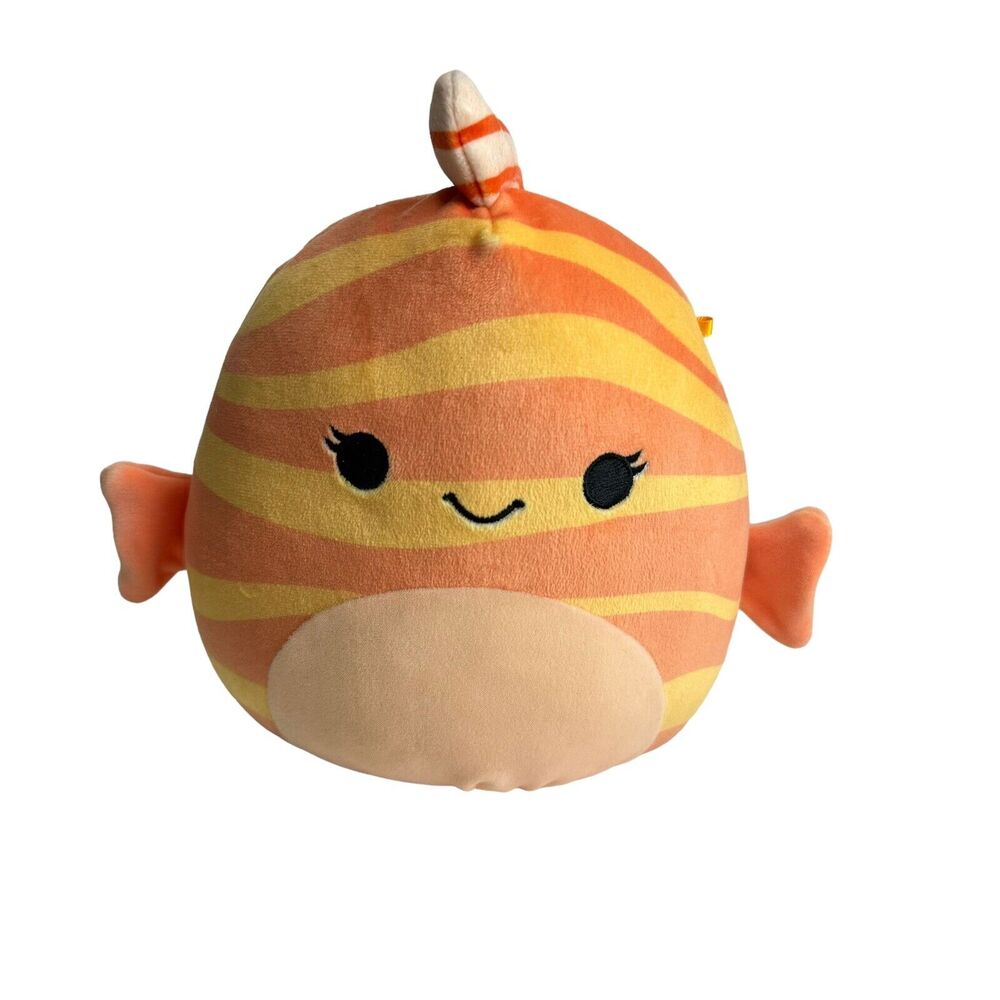 Squishmallows LUCIENNE The FISH Plush Orange Striped Lion Fish Zebra Fish
